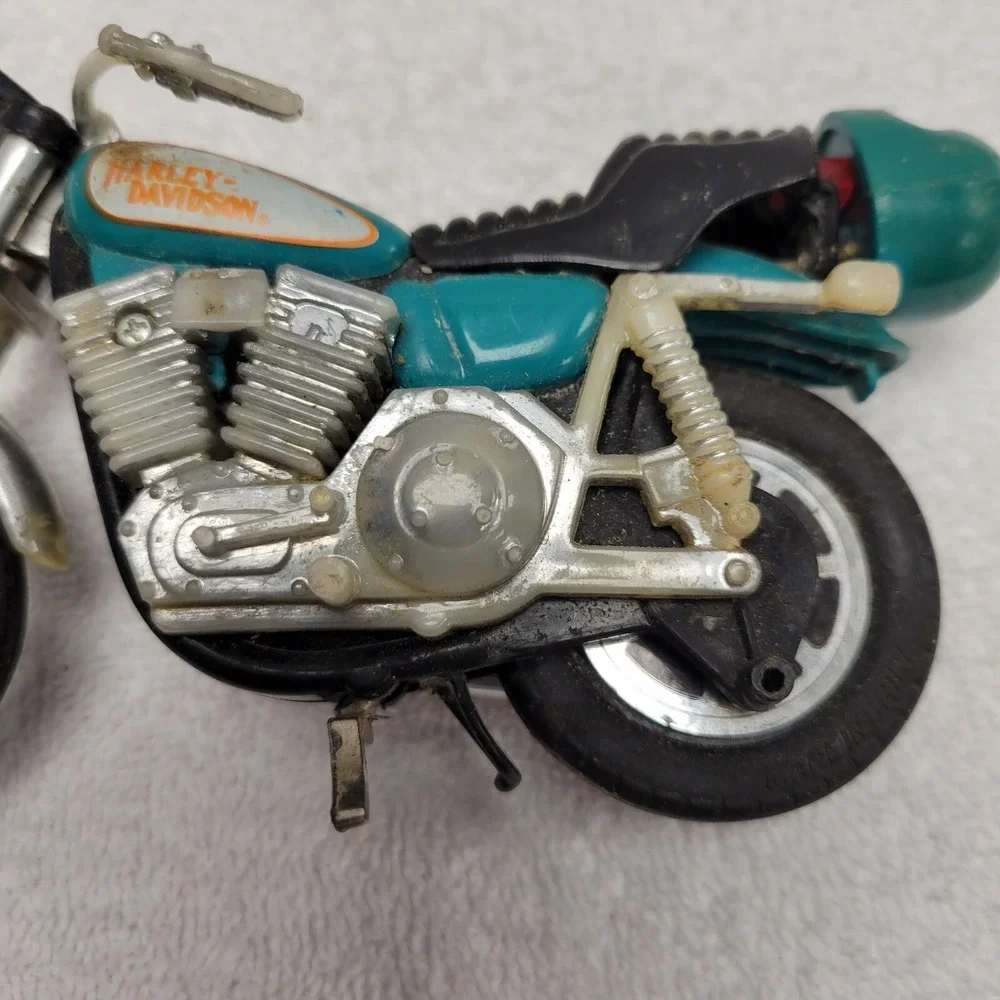 Matchbox Harley-Davidson‎ Motorcycle 1981 blue helment pull string